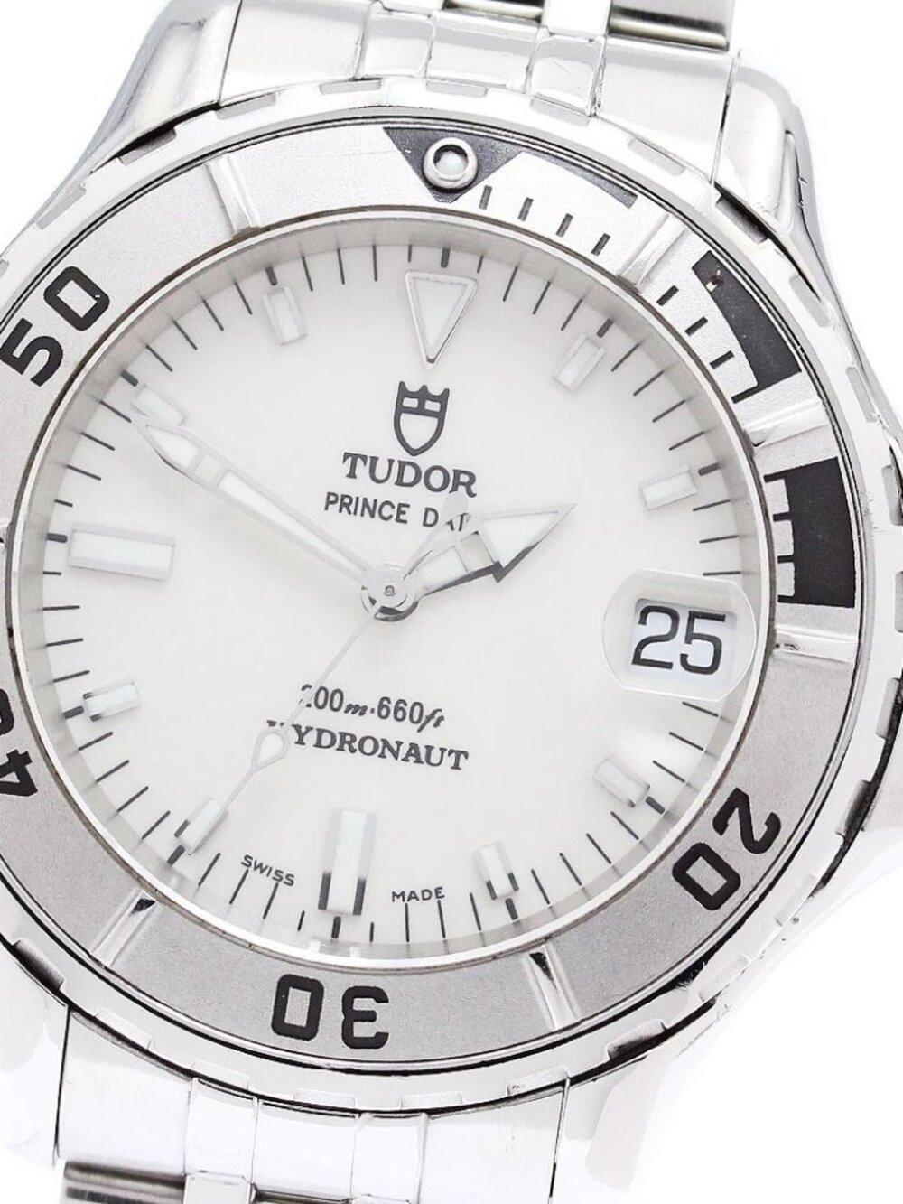TUDOR Hydronaut 85190P Date Cal.2824-2 white Dial Automatic Boy's Watch_868940